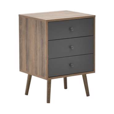 Inart Συρταριέρα Μελαμίνη Natural/Γκρι 45Χ39Χ63 6-50-308-0018