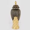 ESTHETI home Bazo me Kapaki Keramiko Mavro/Xruso F15.5x35cm 752-20117