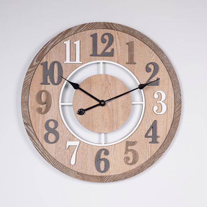 ESTHETI home Roloi Toixou MDF Antike Lefko/Fusiko/Ggri F60x5cm 753-13024