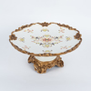 ESTHETI home Tourtiera Porselanis me Resin Lefki me Louloudia F34x15cm 754-11016
