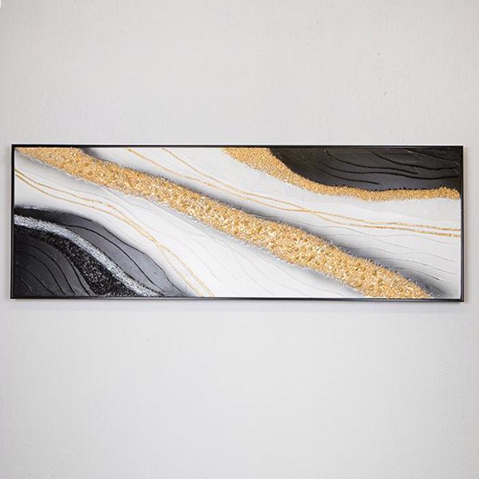 ESTHETI home Pinakas se Kamba Mavros/Lefkos/Xrusos 152x4.5x52cm 755-12042