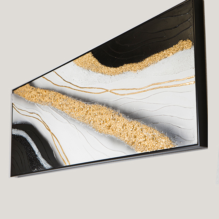 ESTHETI home Pinakas se Kamba Mavros/Lefkos/Xrusos 152x4.5x52cm 755-12042