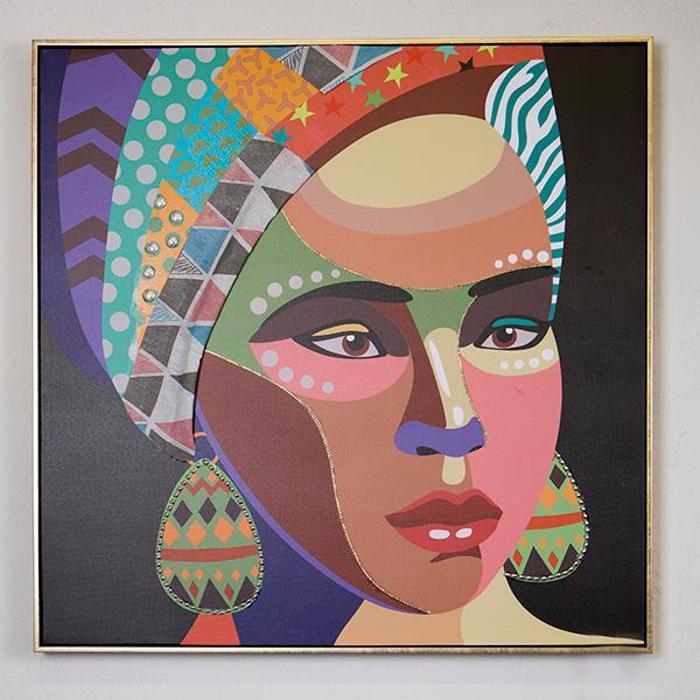 ESTHETI home Pinakas se Kamba ''Gynaika'' Poluxromos 82x4.5x82cm 755-12070