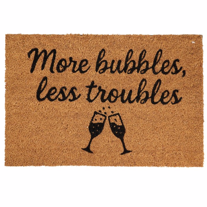 MRShome Pataki Eisodou 59x39cm ''More bubbles. less troubles''