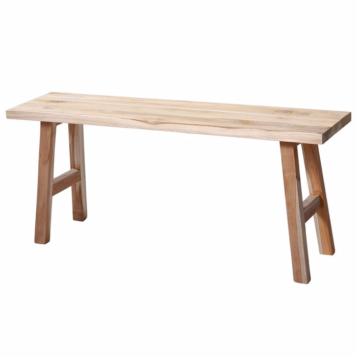 MRShome Paggos Teak Wood 100x25x42cm