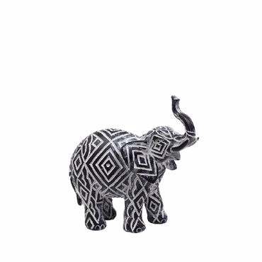 Φιγούρα 'Ελέφαντας' Πολυρεζίν Μαύρο/Λευκό 19εκ FIG106 Espiel