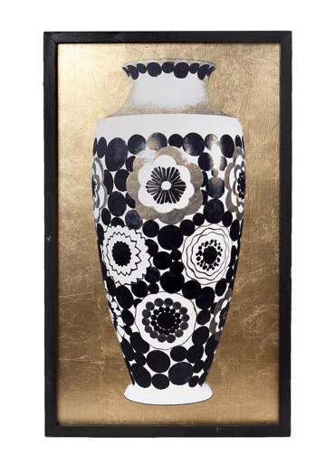 Πίνακας Ξύλινος ''Μπλε Βάζο'' 80Χ48εκ ICY108 Espiel