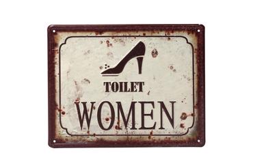 Ταμπέλα Μεταλλική 'Toilet Women' 20X25 cm LOG201 Espiel