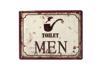TAMPELA METALLIKI 'TOILET MEN' 20x25CM LOG202 ESPIEL