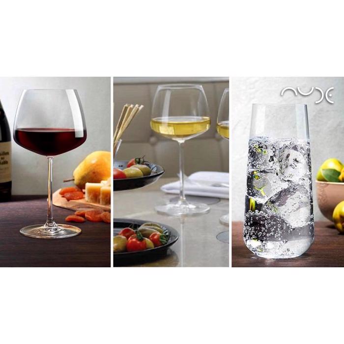 SET 6TMX NUDE MIRAGE RED WINE NU66093-6 ESPIEL