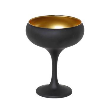 Ποτήρι Σαμπάνιας Coupe Μαύρο Ματ 270cc 9.5Χ13.2εκ RAB106K6 Espiel