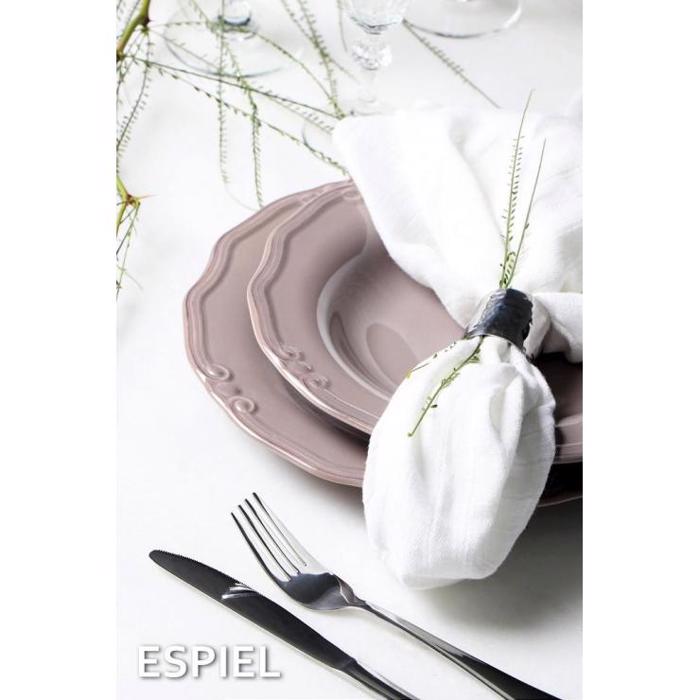 Tiffany Πιάτο Βαθύ Καφέ - Γκρι 24εκ RSG102K6 Espiel Tiffany Piato Bathu Kafe - Ggri 24ek RSG102K6 Espiel