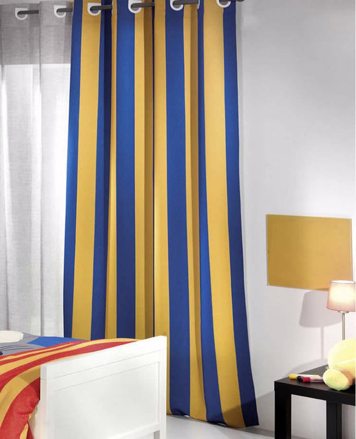 Saint Clair Kourtina Lemon Blue Stripes 160X240