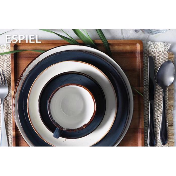 Πιάτο Ρηχό Σκούρο Γκρι 26.5Χ2.5εκ TLG101K6 Espiel Piato Rixo Skouro Ggri 26.5X2.5ek TLG101K6 Espiel