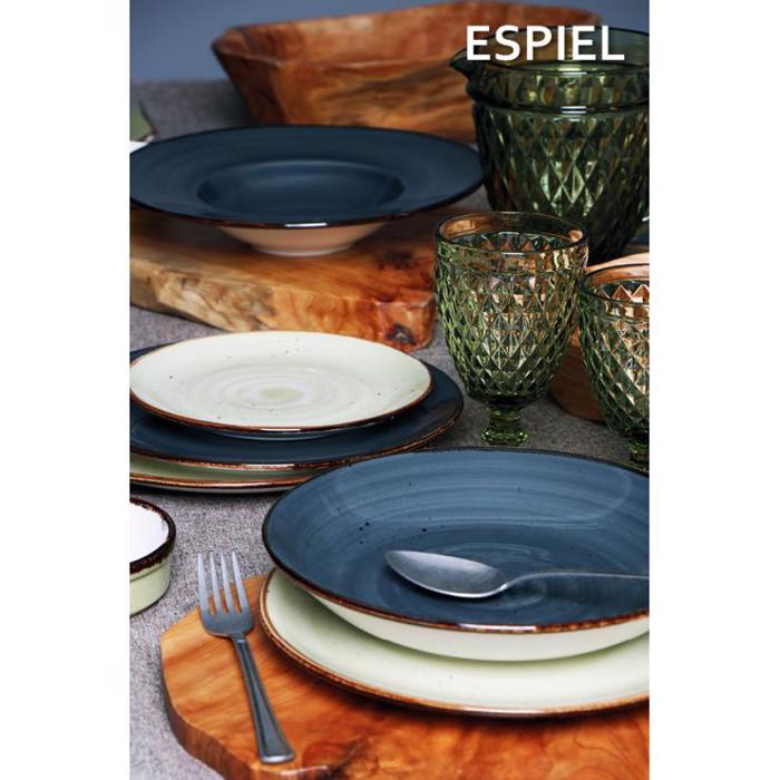Πιάτο Ρηχό Σκούρο Γκρι 26.5Χ2.5εκ TLG101K6 Espiel Piato Rixo Skouro Ggri 26.5X2.5ek TLG101K6 Espiel