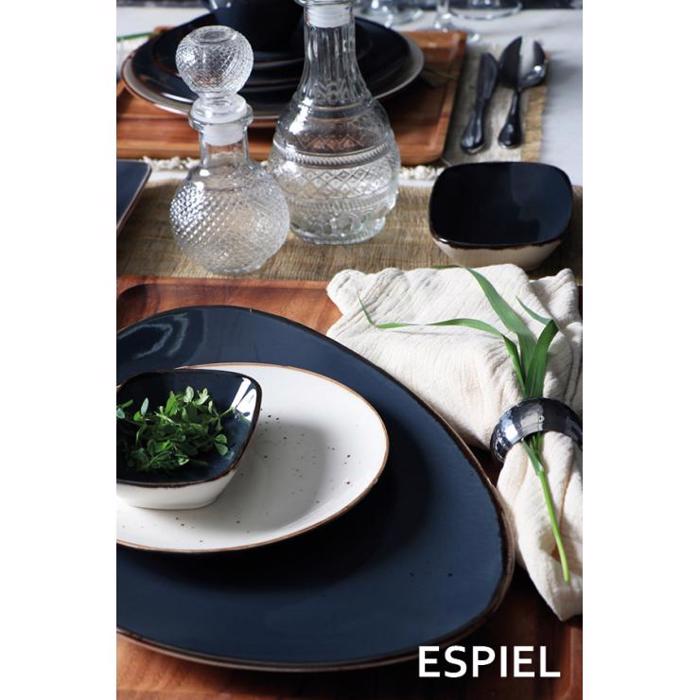 Πιάτο Ρηχό Σκούρο Γκρι 26.5Χ2.5εκ TLG101K6 Espiel Piato Rixo Skouro Ggri 26.5X2.5ek TLG101K6 Espiel