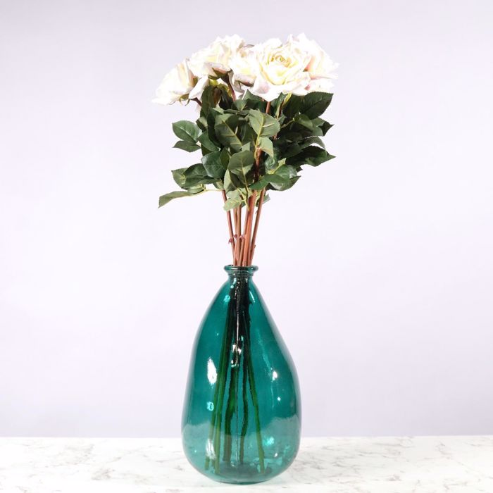 Supergreens Τεχνητό Κλωνάρι Τριαντάφυλλο Λευκό 75cm 5820-7 Supergreens Texnito Klonari Triantafullo Lefko 75cm 5820-7