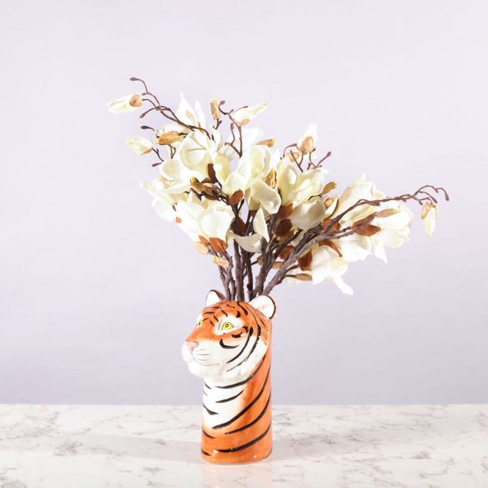 Supergreens Τεχνητό Κλωνάρι Μανόλια ''Pistil'' Άσπρο 50cm 2280-7 Supergreens Texnito Klonari Manolia ''Pistil'' Aspro 50cm 2280-7