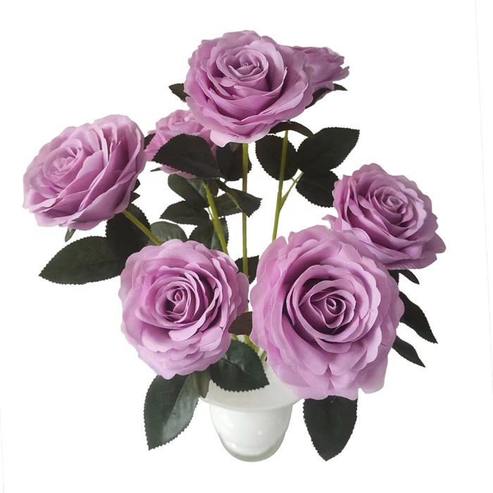 Supergreens Texnito Bouketo Triantafulla Royal Mob 55cm 8781-7