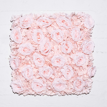 Supergreens Τεχνητή Φυλλωσιά Τριαντάφυλλο Ροζ 50x50cm 3951-7