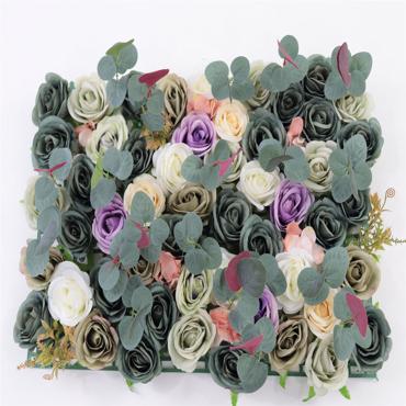 Supergreens Τεχνητή Φυλλωσιά Τριαντάφυλλο με Ορτανσία Πράσινη 50x50 εκ. 8671-7