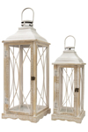 Zen Collection Set ton 2 Fanari Xulino Orthognio Bez 28x28x73cm/21x21x52.5cm 49795