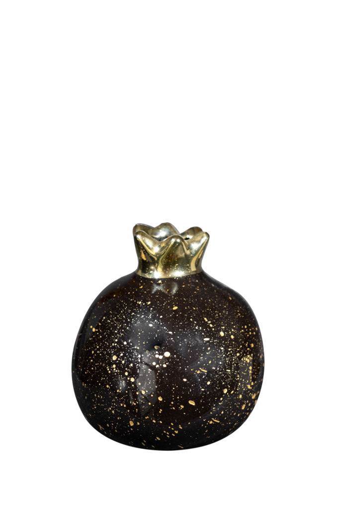 Zen Collection Diakosmitiko Keramiko Rodi Kafe me Xruses Telitses F10cm 47610
