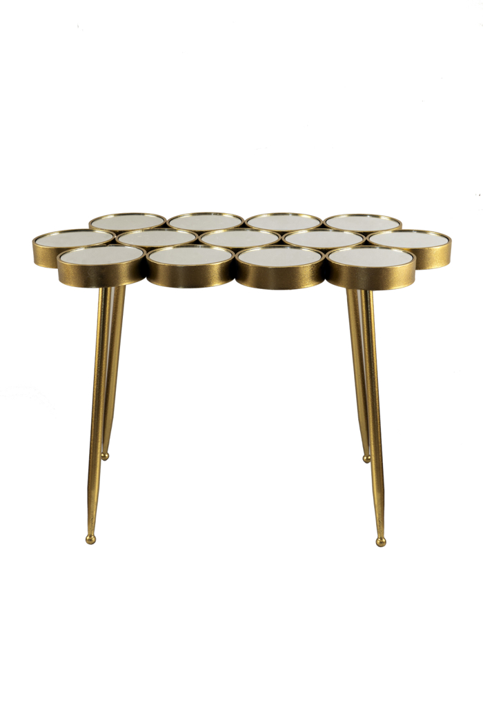 Zen Collection Konsola Metalliki me Kuklous kai Kathrepti 100X50X70EK 48598