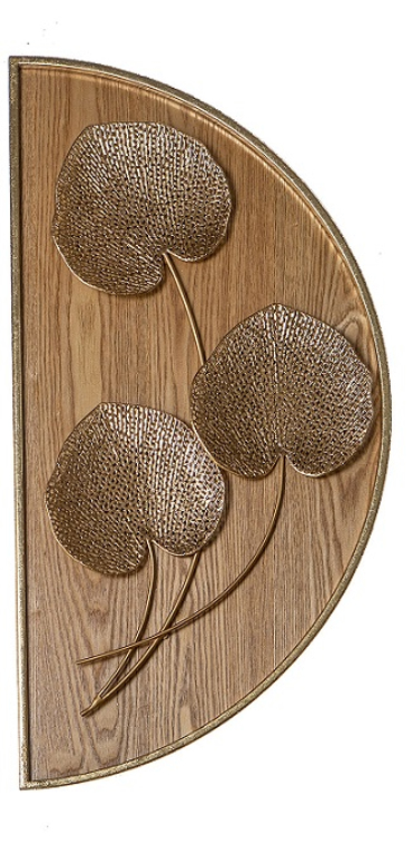 Zen Collection Διακοσμητικό τοίχου από μέταλλο και ξύλο 'μισοφέγγαρο' με κλαδιά 34,9Χ71,1Χ3,8ΕΚ 49304