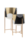 Zen Collection Kaspo Metalliko Poluxromo me Basi (Megthos: Medium) F29x56cm