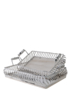 Zen Collection Set ton 2 Diskos Xulinos me Metallo 41x27x10.5cm/36x22x10cm 49786